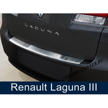 Накладка на задний бампер Renault Laguna HB (2007-) бренд – Avisa главное фото